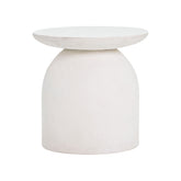 Aloe White Indoor / Outdoor Concrete Side Table Model: TOV-OC44184